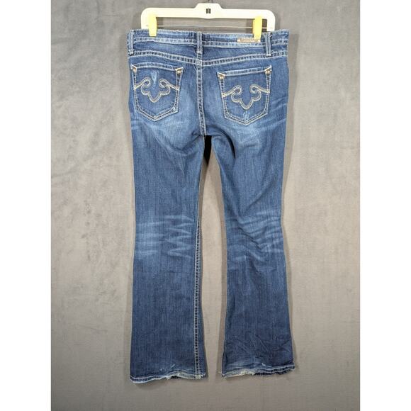 Express Women's Blue Boot Cut Jeans - Picture 15 of 16